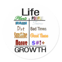 Life Round Stickers