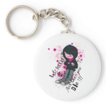 life stinks emo kid keychain