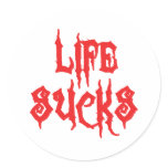 Life Sucks stickers