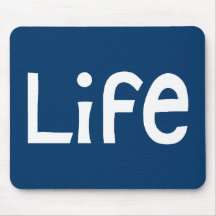 Life white Mousepad