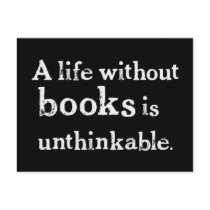 Life Without Books Postcard