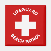 LIFEGUARD BEACH PATROL REFRIGERATOR MAGNET