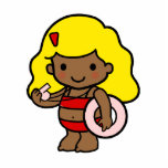 Lifeguard girl cut outs