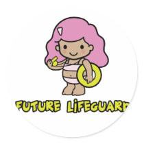 Lifeguard Round Sticker