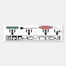 LifeinMotion_Bumpersticker Bumper Stickers
