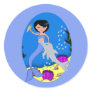 Lifen the Blue Mermaid and Dolphin Sticker