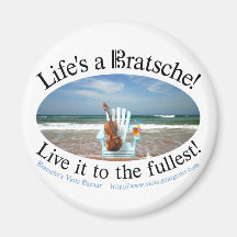 Life's a Bratsche Fridge Magnets