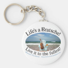 Life's a Bratsche Keychain