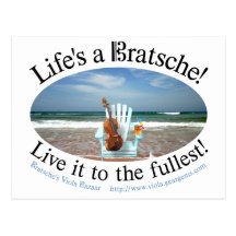 Life's a Bratsche Post Card