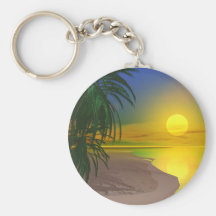 Life's a Sunny Beach Keychain