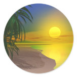 Life's A Sunny Beach Sticker