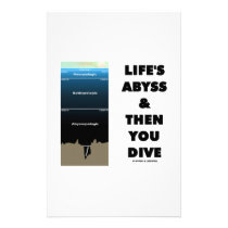Life's Abyss And Then You Dive (Pelagic Zone) stationery