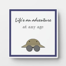 Life's an adventure plaque