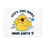 Life's Ducky 1st Birthday Post Card