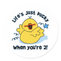 Life's Ducky 2nd Birthday Stickers