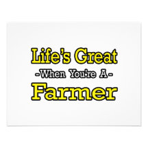 Life's Great When You're a Farmer Custom Invite