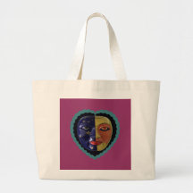 LIFES IS FUN WITH LOVE AROUND CANVAS BAGS