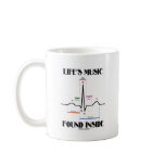 Life's Music Found Inside (ECG/EKG Heartbeat) mugs