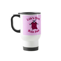 Life's Short, Knit Fast Fun Knitting Design Mugs