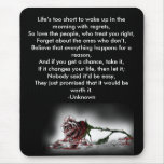 Lifes to short rose - Customised mousepads
