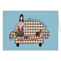 Life's too short for boring sofas Greeting/ Note C Card