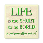 Life's too Short Refrigerator Magnets