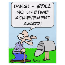 lifetime achievement award custom flyer