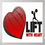 LIFT WITH HEART POSTER