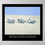 Lifting Bodies on Rogers Dry Lakebed Print