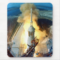Liftoff of the Apollo 11 Saturn V Space Vehicle