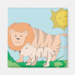 Liger And Cub Magnet