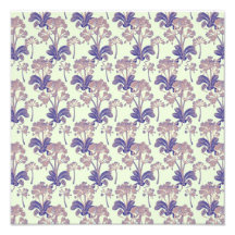 Light and Dark Purple Vintage Floral Photo