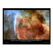 Light and Shadow in the Carina Nebula Postcards