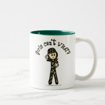 Light Army Woman Mugs