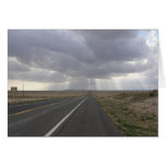 Light At End of Road Greeting Card