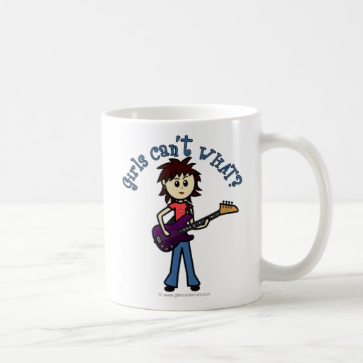 Light Bass Guitar Girl Mug
