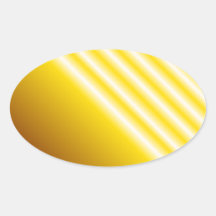 Light beams on yellow background oval sticker