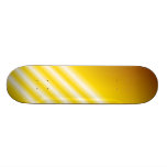 Light beams on yellow background skateboard