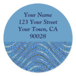 light blue address labels