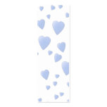 Light Blue and White Love Hearts Pattern. Business Card Template