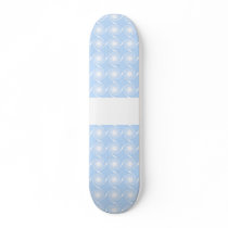 Light blue and white spiral pattern design. skate board decks