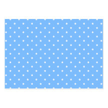 Light Blue and White. Star Pattern. Business Card