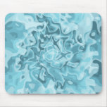 Light blue artistic design mouse pad