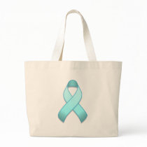 Light Blue Awareness Ribbon Bag
