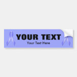 Light Blue Awareness Ribbon Bumper Sticker 3