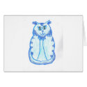 Light Blue Cat cards