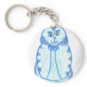 Light Blue Cat keychains