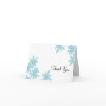 Light Blue Daisies Bridesmaid Thank You Note Card