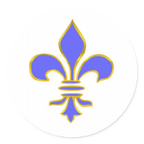 light blue fleur de lis