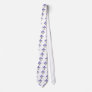 light blue fleur de lis neck tie